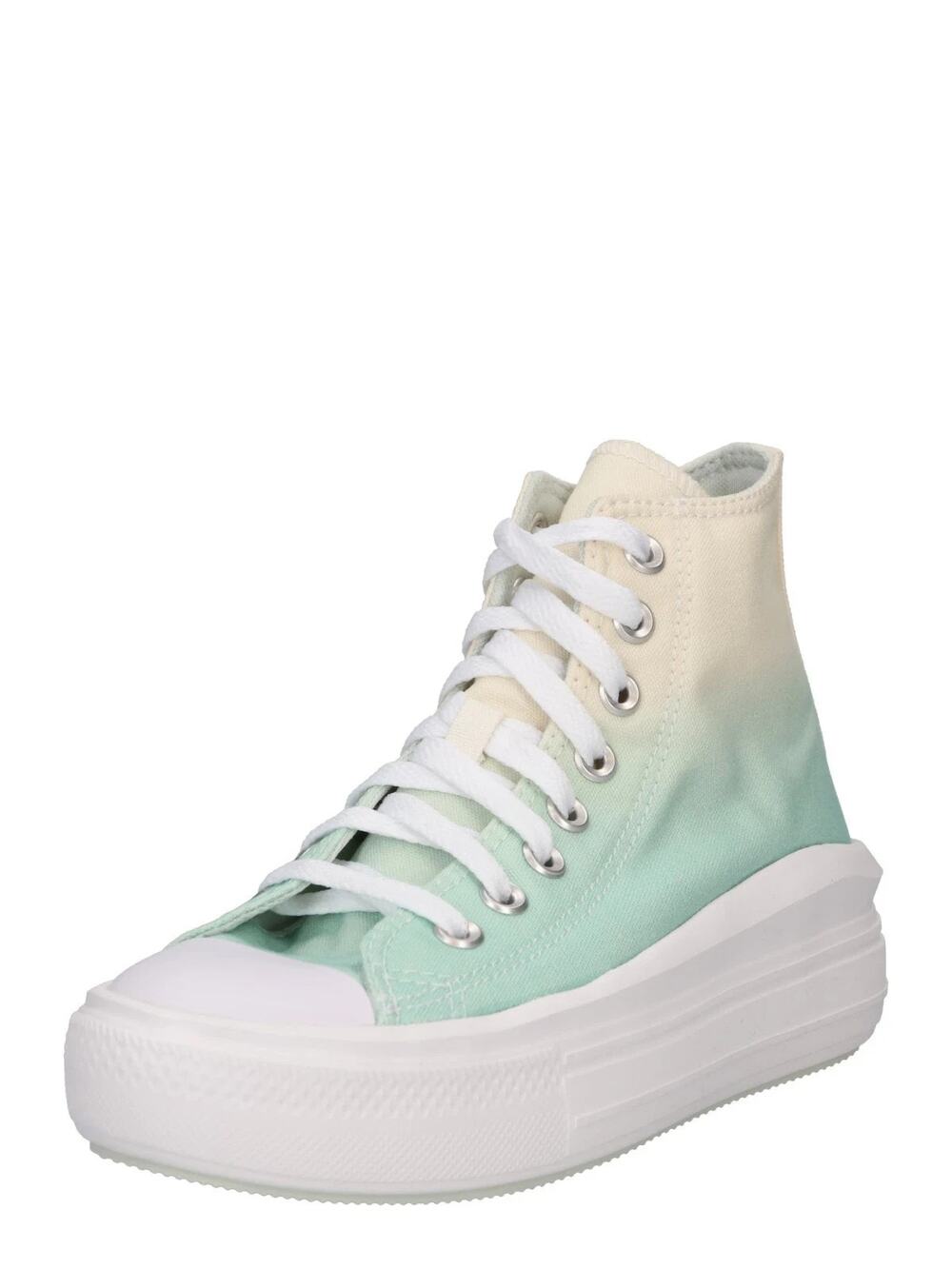 Size 7- Converse Chuck Taylor All Star Move High Ombre - Light Dew W